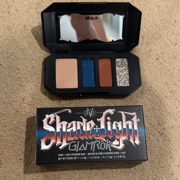 Kat Von D Other - Kat Von D Shade + Light Glamlok Eyeshadow Quad - Blue / Brown / Glitter